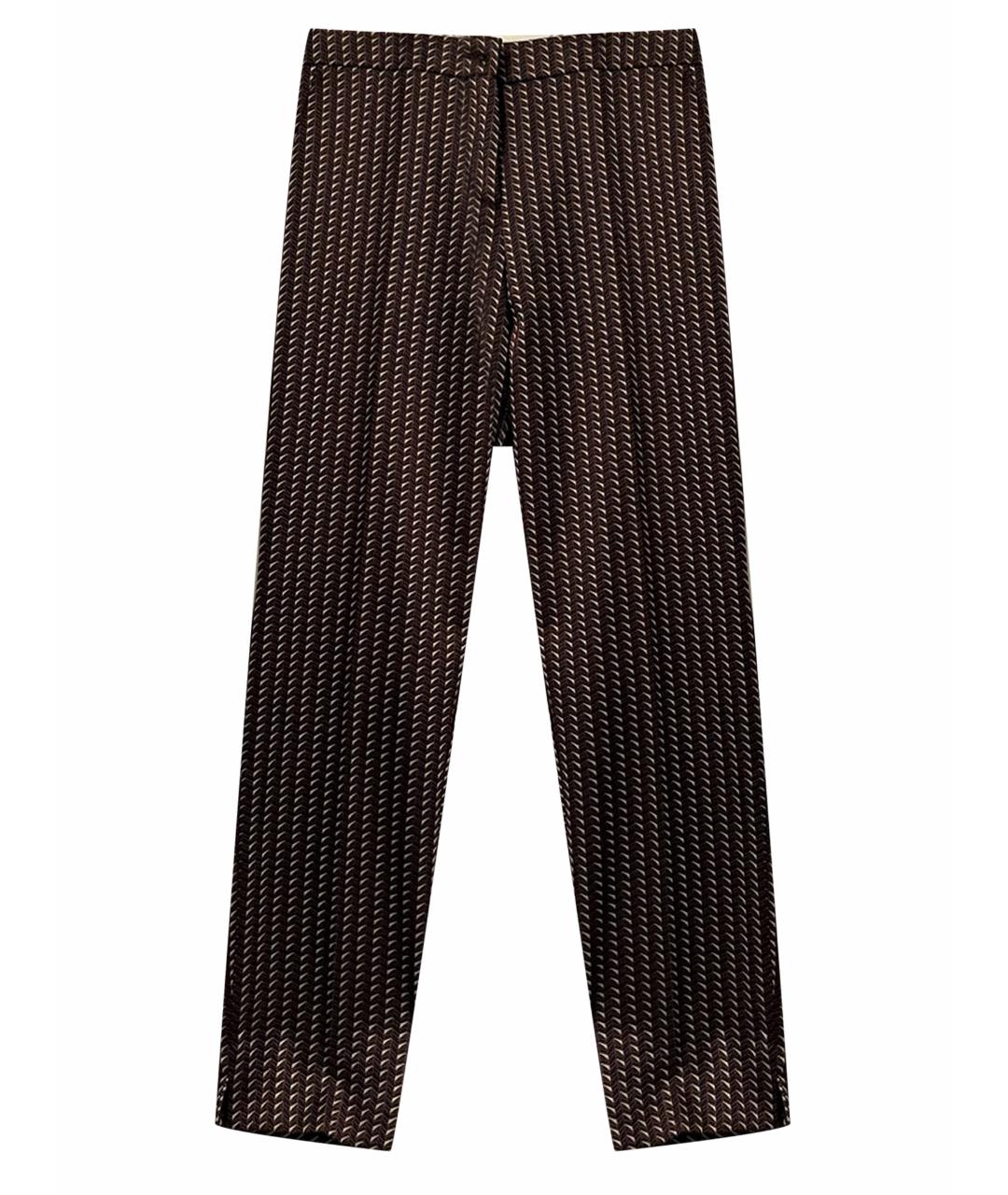 ETRO Бордовые полиэстеровые брюки узкие, фото 1