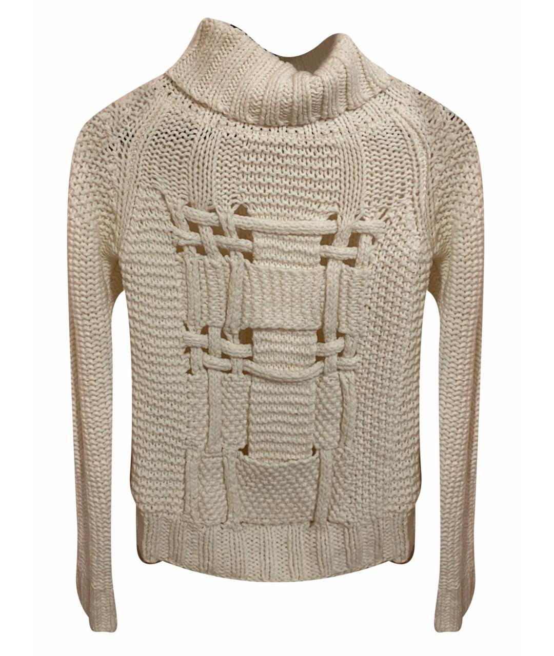 ARMANI EXCHANGE Белый шерстяной джемпер / свитер, фото 1