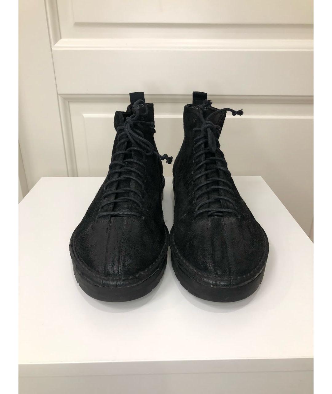 MARSELL Черные замшевые высокие ботинки, фото 2
