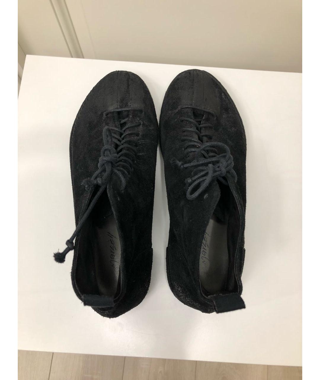 MARSELL Черные замшевые высокие ботинки, фото 3