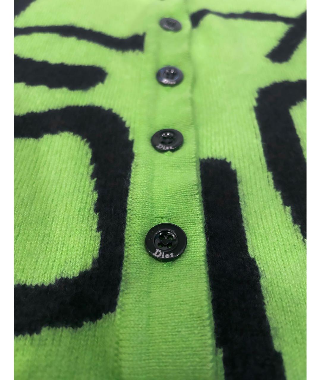 CHRISTIAN DIOR PRE-OWNED Зеленый кашемировый джемпер / свитер, фото 8