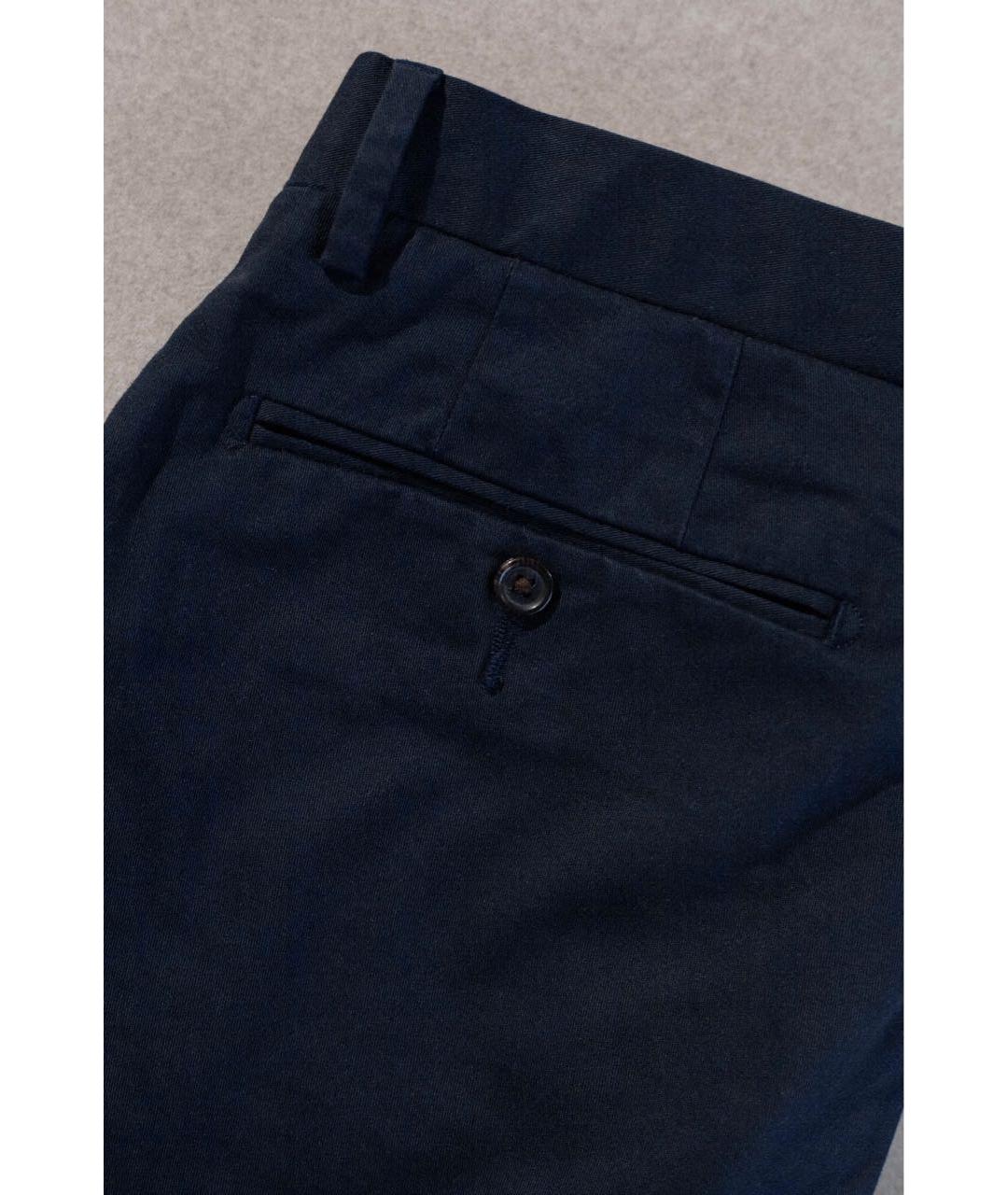 POLO RALPH LAUREN Темно-синие хлопко-эластановые брюки чинос, фото 4
