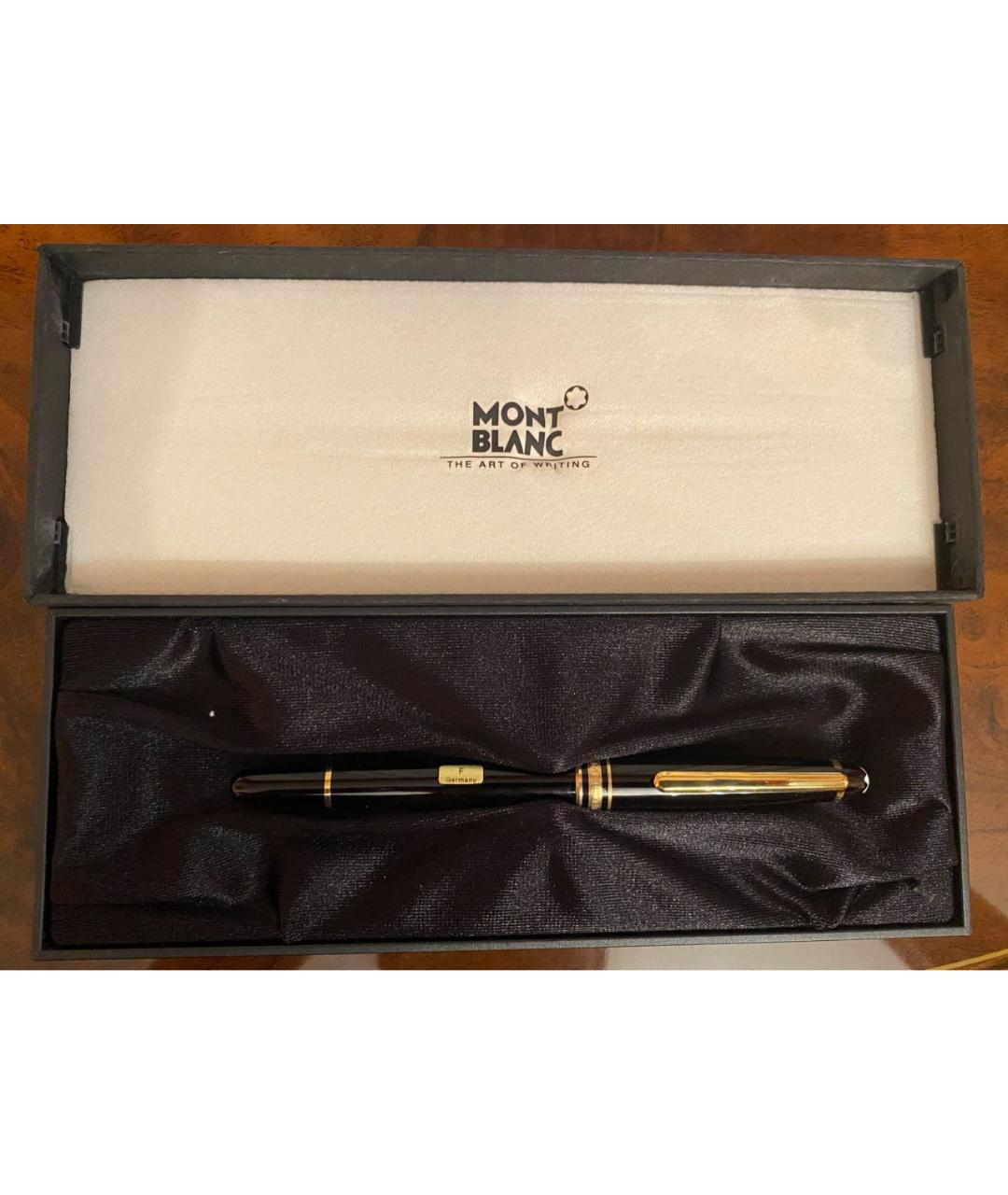 MONTBLANC Черная перьевая ручка из розового золота, фото 5