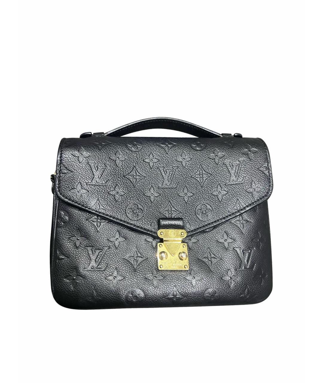 LOUIS VUITTON PRE-OWNED Черная кожаная сумка через плечо, фото 1