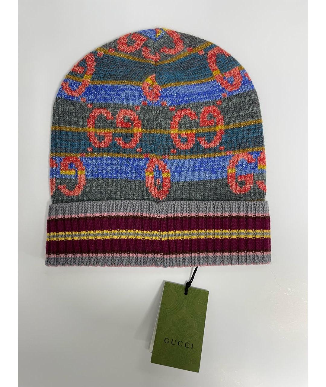 GUCCI Мульти шерстяная шапка, фото 2