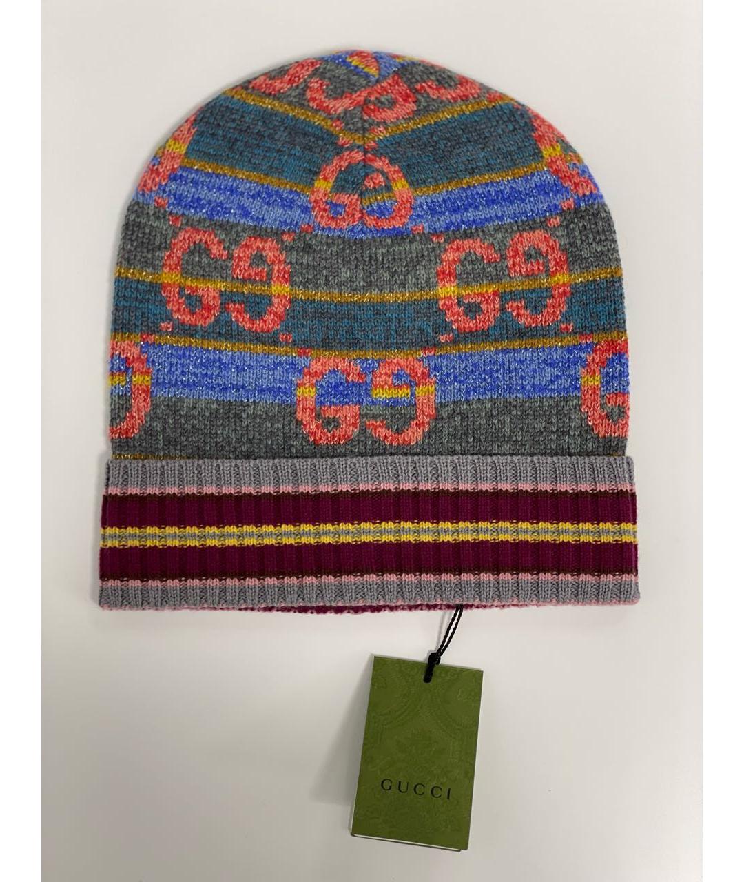 GUCCI Мульти шерстяная шапка, фото 9