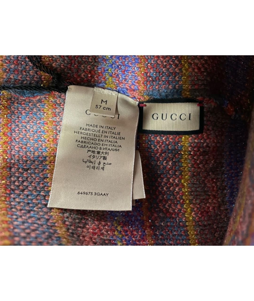 GUCCI Мульти шерстяная шапка, фото 6