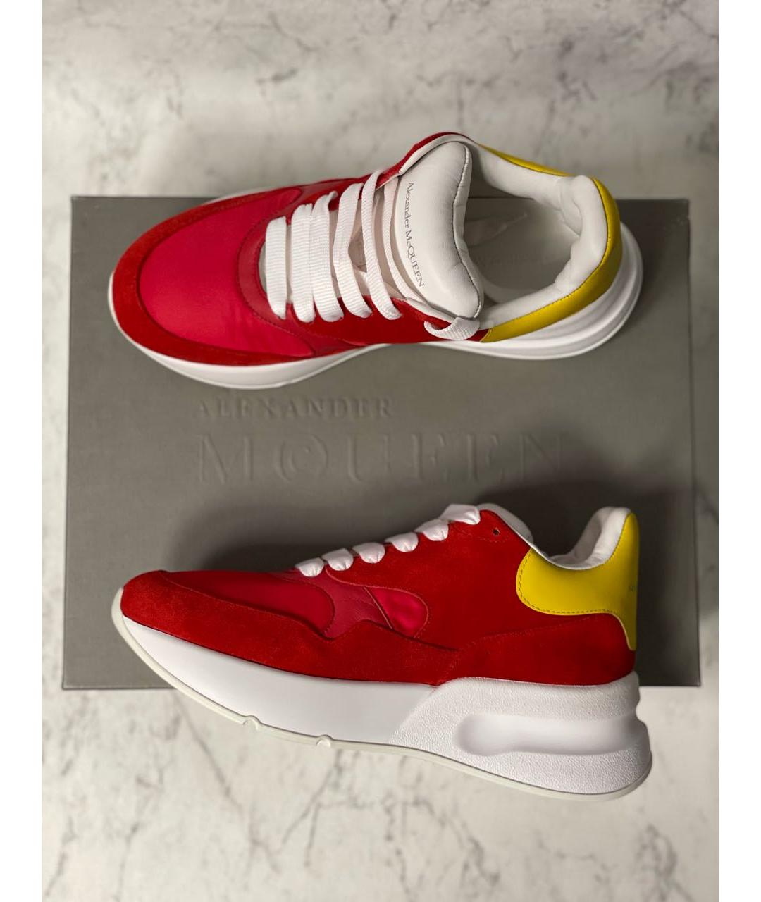 ALEXANDER MCQUEEN Красные кроссовки, фото 5