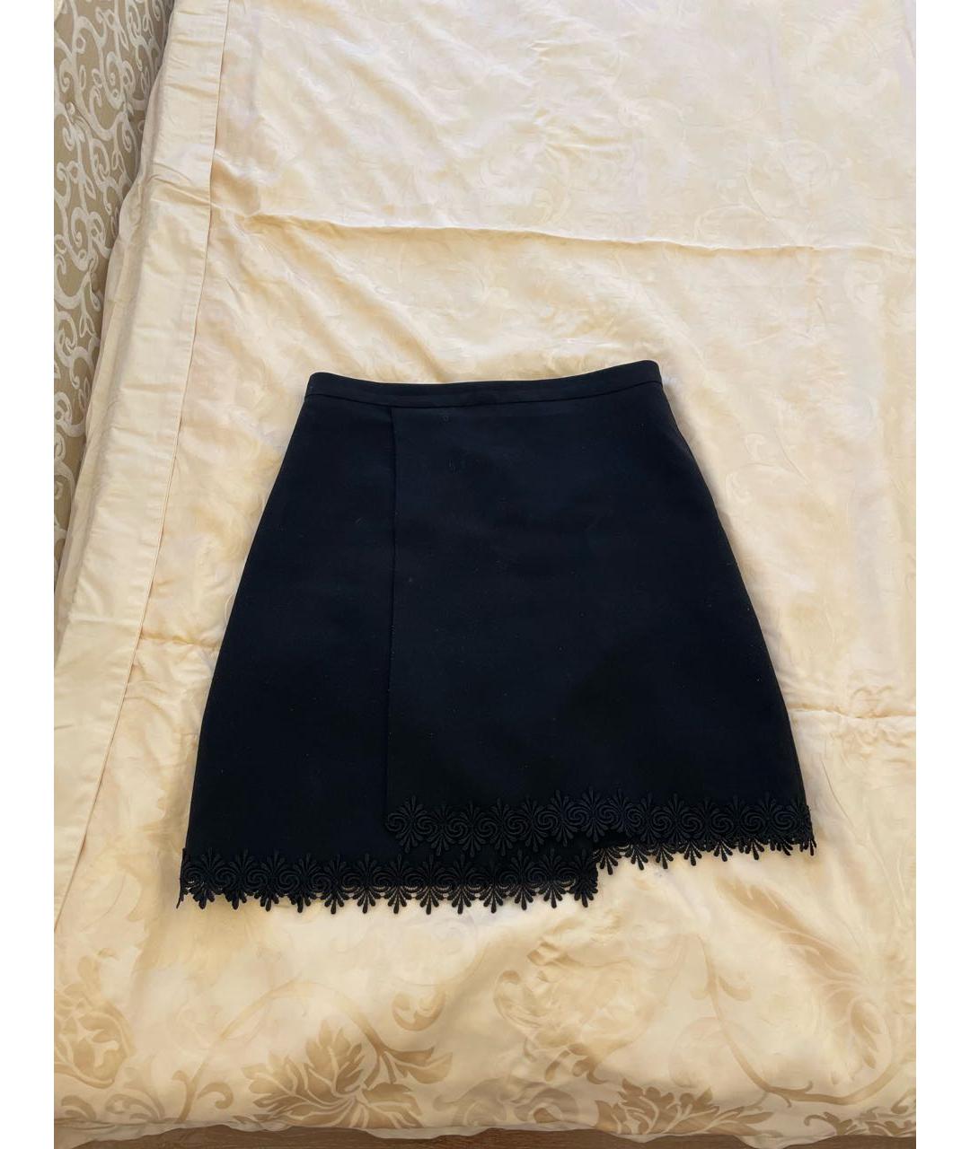 THE KOOPLES Черная полиэстеровая юбка мини, фото 6
