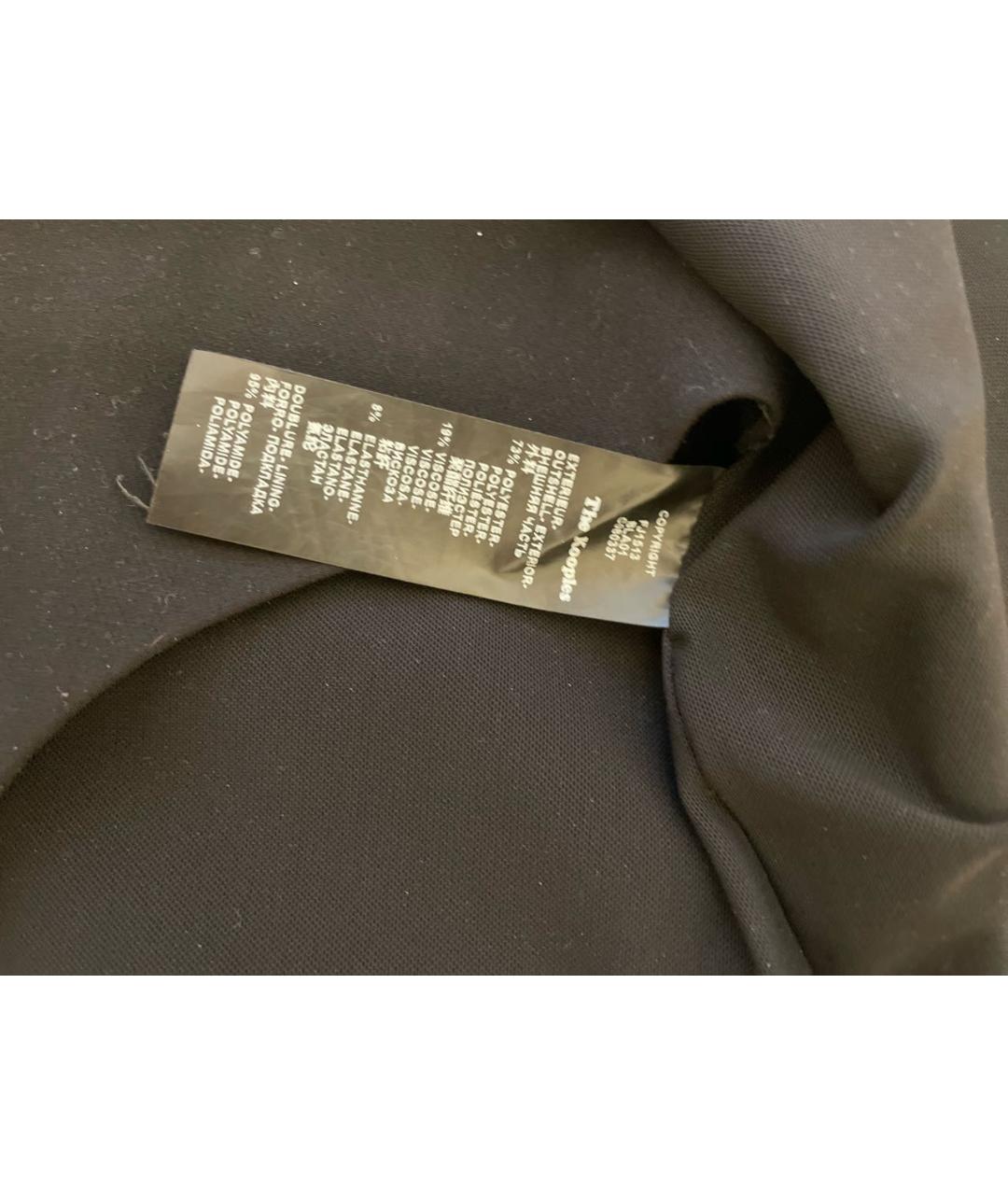 THE KOOPLES Черная полиэстеровая юбка мини, фото 5