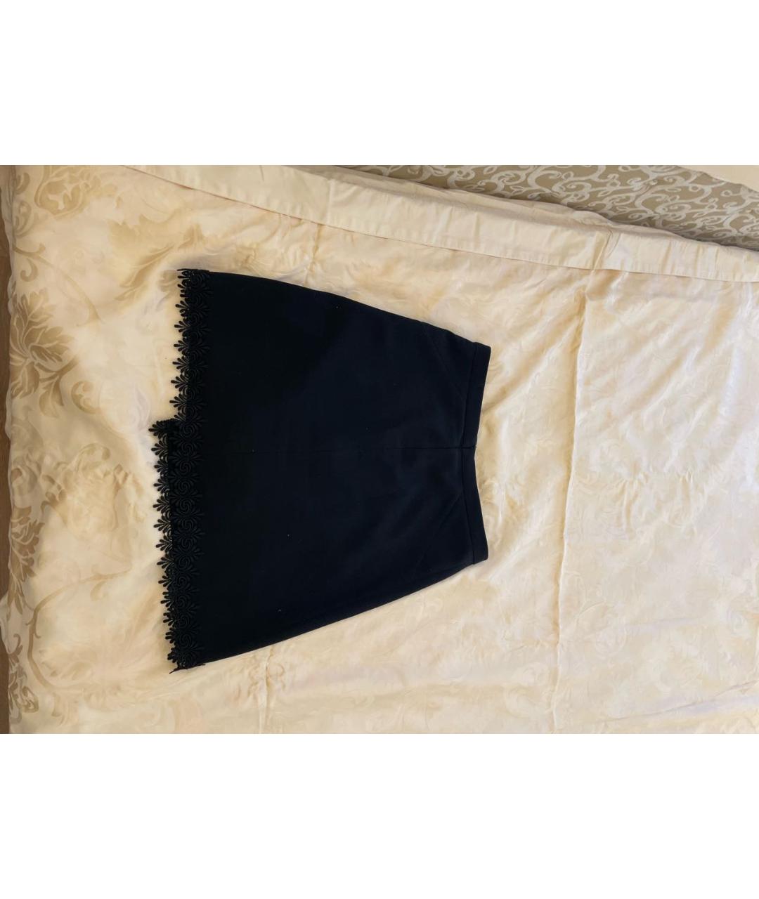THE KOOPLES Черная полиэстеровая юбка мини, фото 2