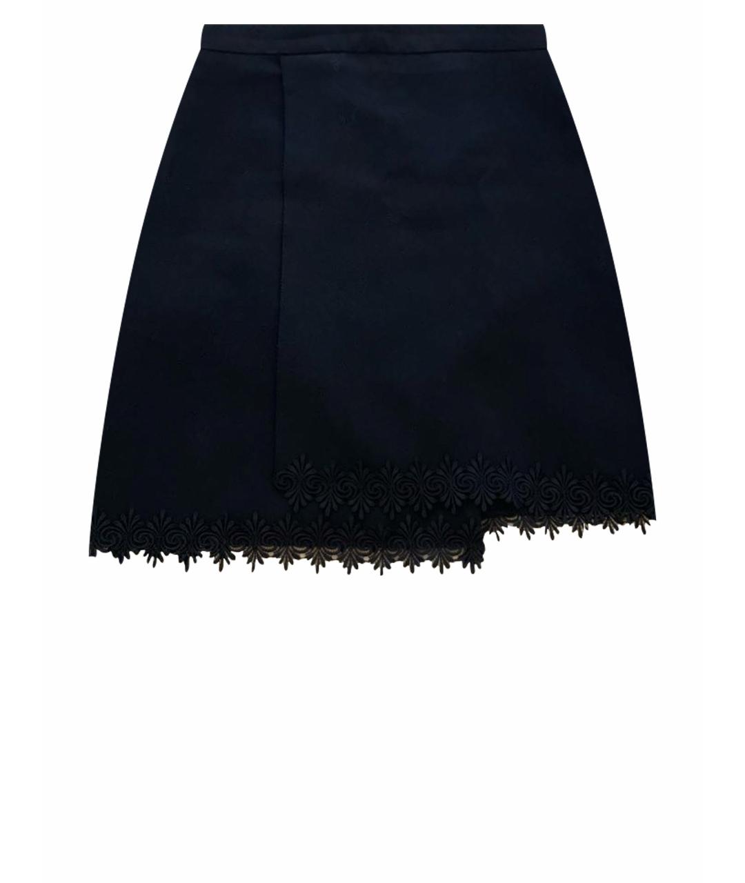 THE KOOPLES Черная полиэстеровая юбка мини, фото 1