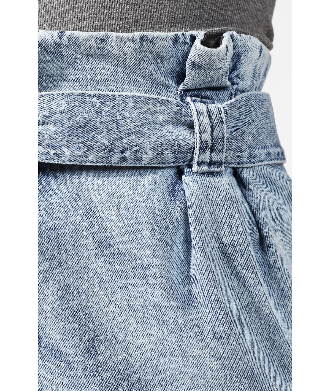 TELA Голубая хлопковая юбка миди, фото 4