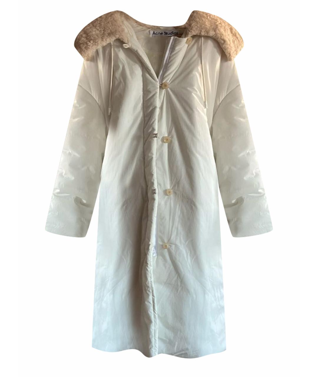 ACNE STUDIOS Белый пуховик, фото 1