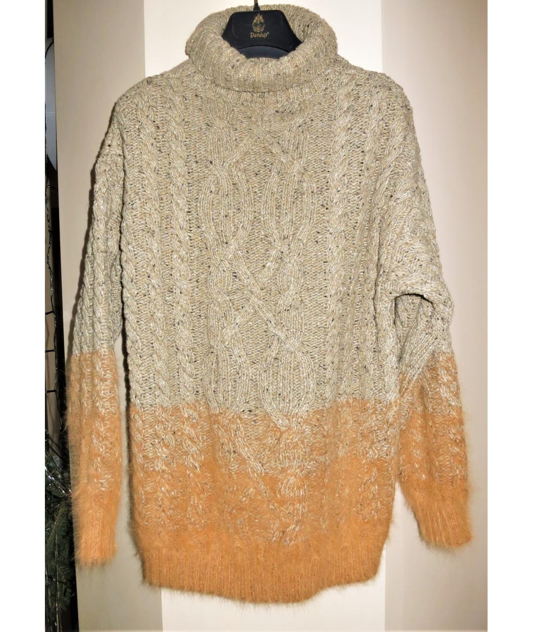 TELA Коричневый шерстяной джемпер / свитер, фото 9