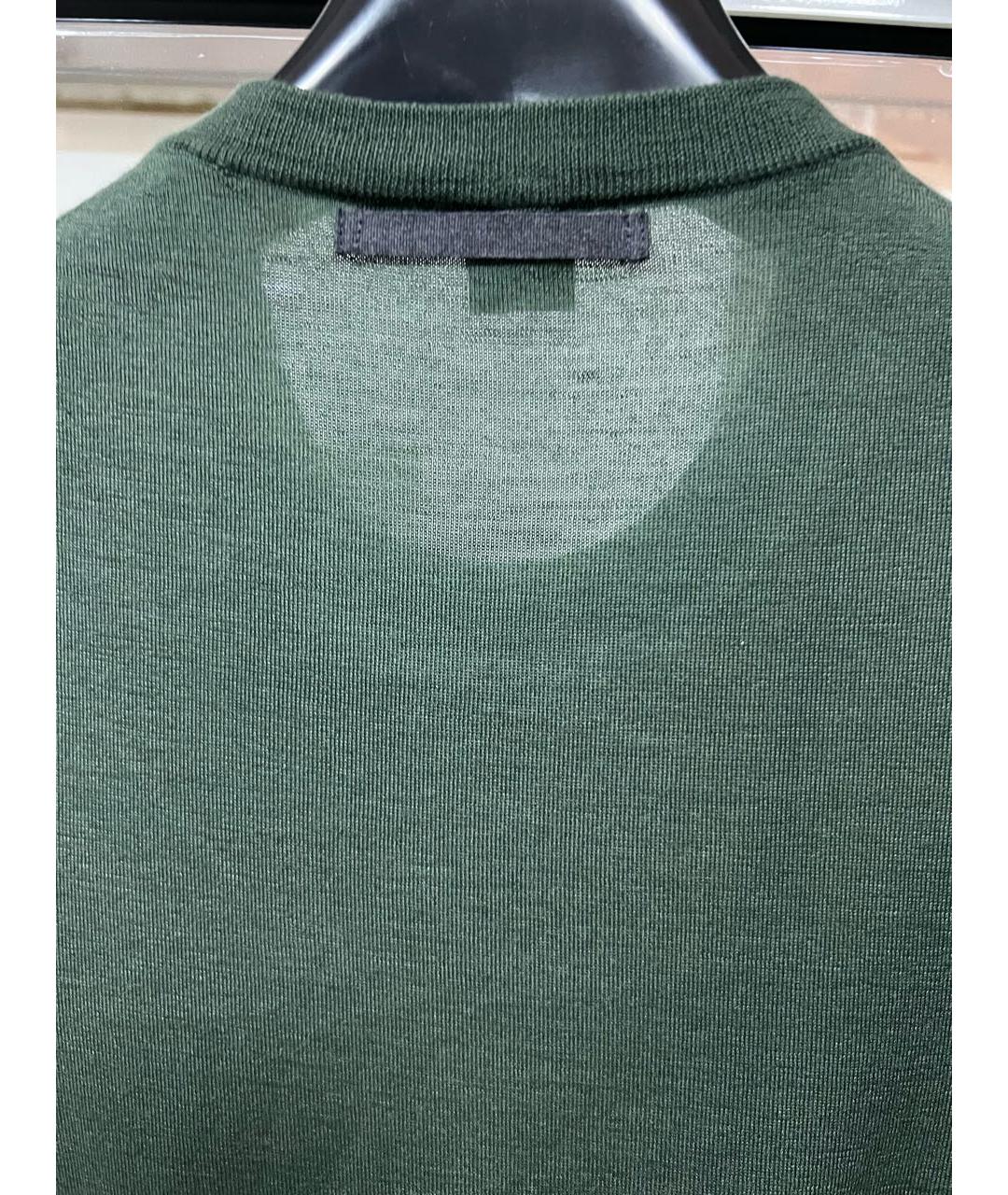 FEDELI Зеленый кашемировый джемпер / свитер, фото 4