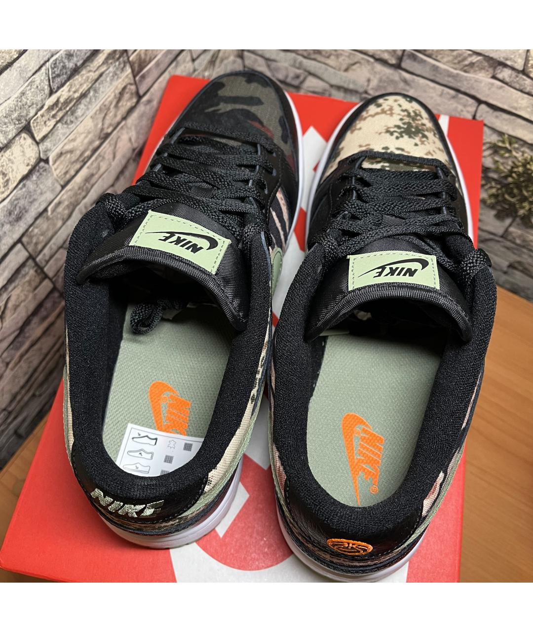 NIKE Черные кожаные кроссовки, фото 6