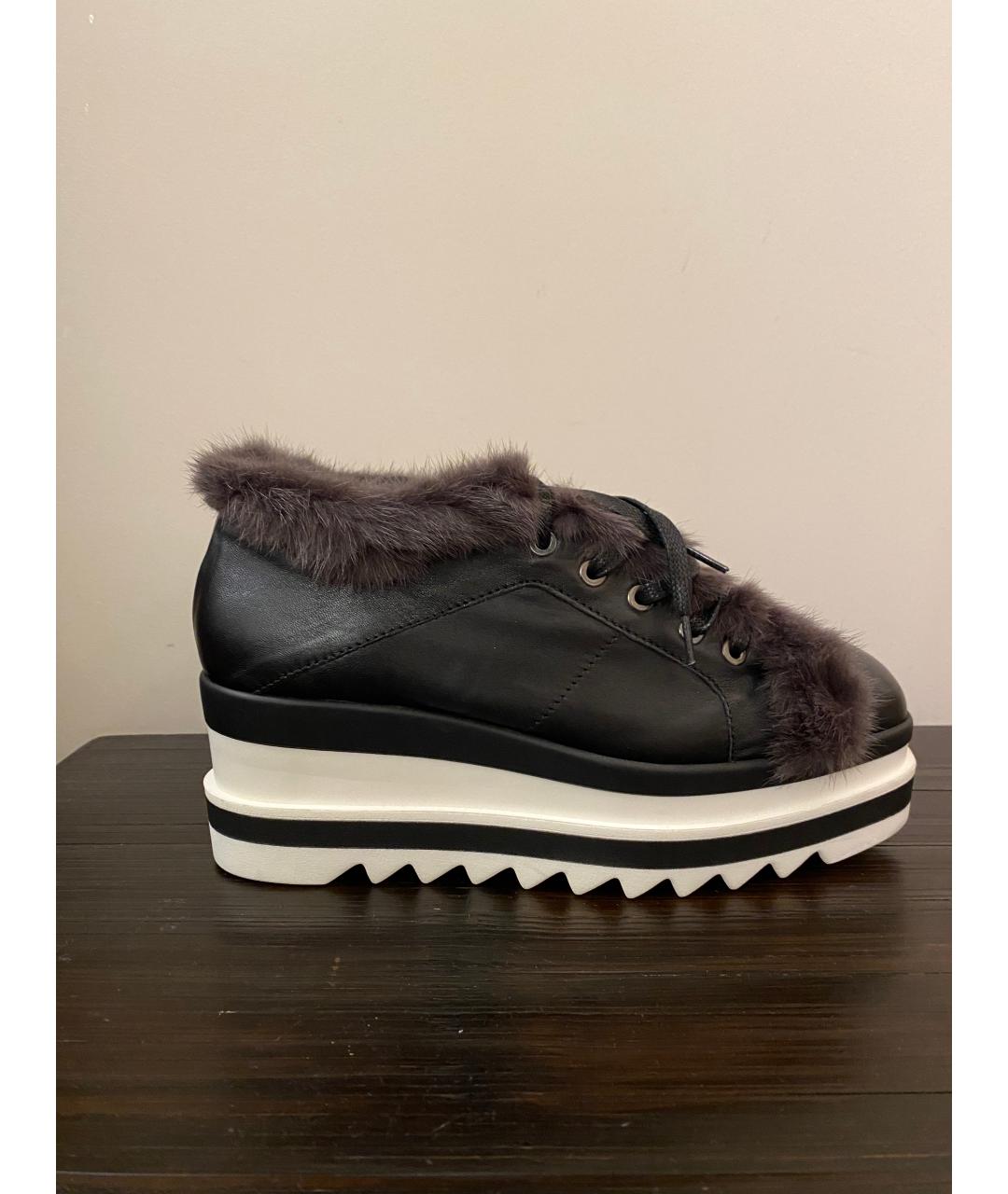 MANZONI 24 Черные кожаные ботинки, фото 6