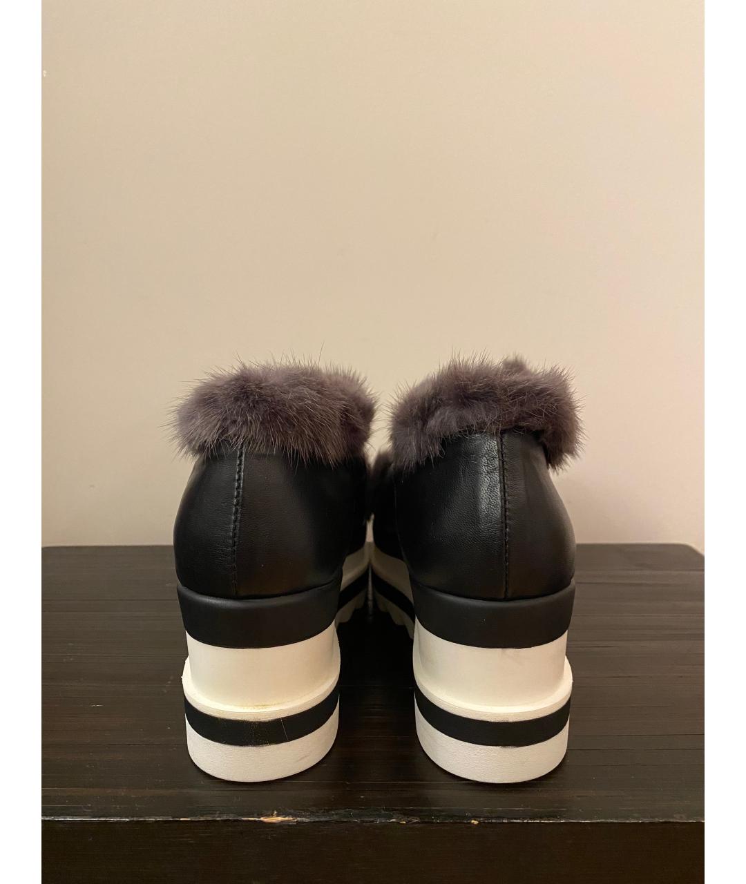 MANZONI 24 Черные кожаные ботинки, фото 3