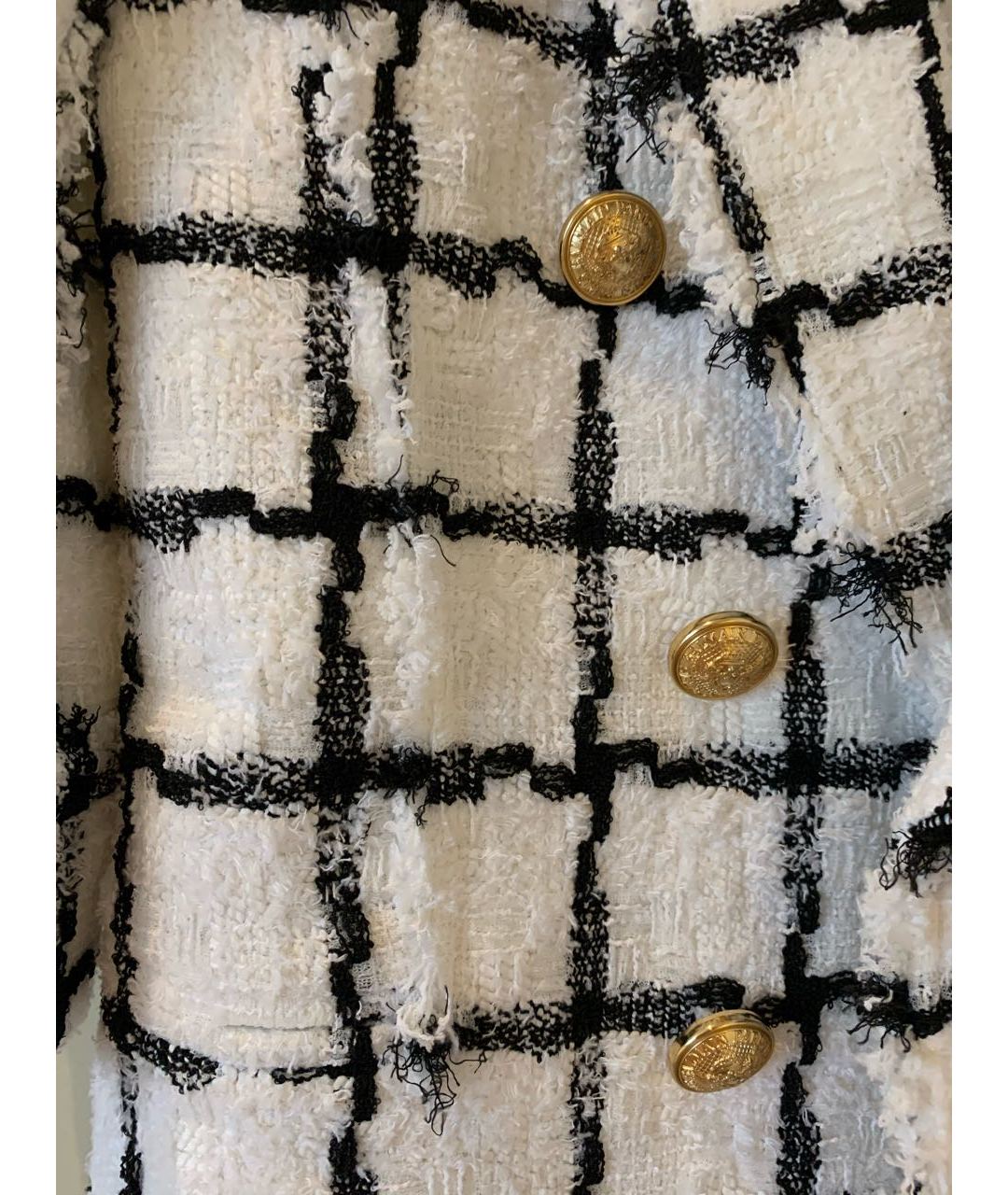 BALMAIN Белый полиамидовый жакет/пиджак, фото 3