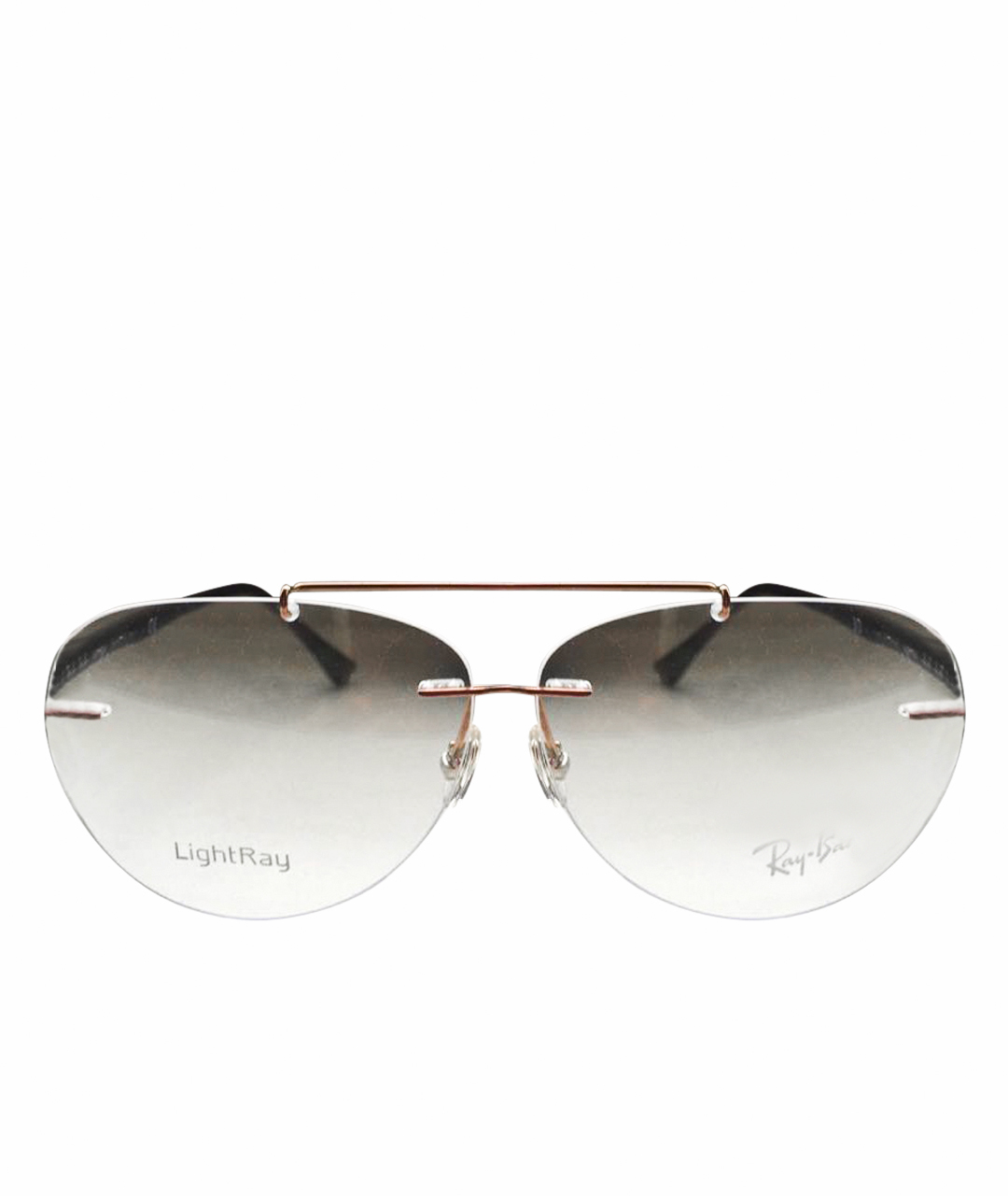 RAY BAN Золотые металлические солнцезащитные очки, фото 1