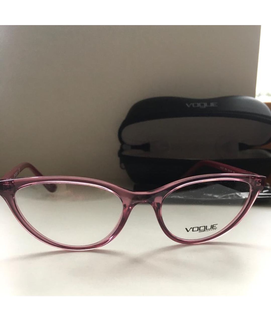VOGUE EYEWEAR Розовые пластиковые солнцезащитные очки, фото 2