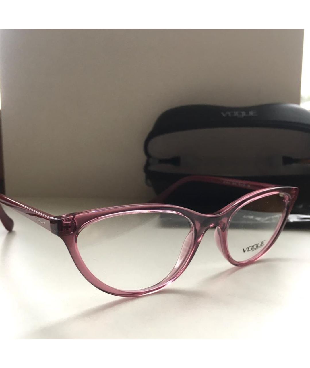 VOGUE EYEWEAR Розовые пластиковые солнцезащитные очки, фото 4
