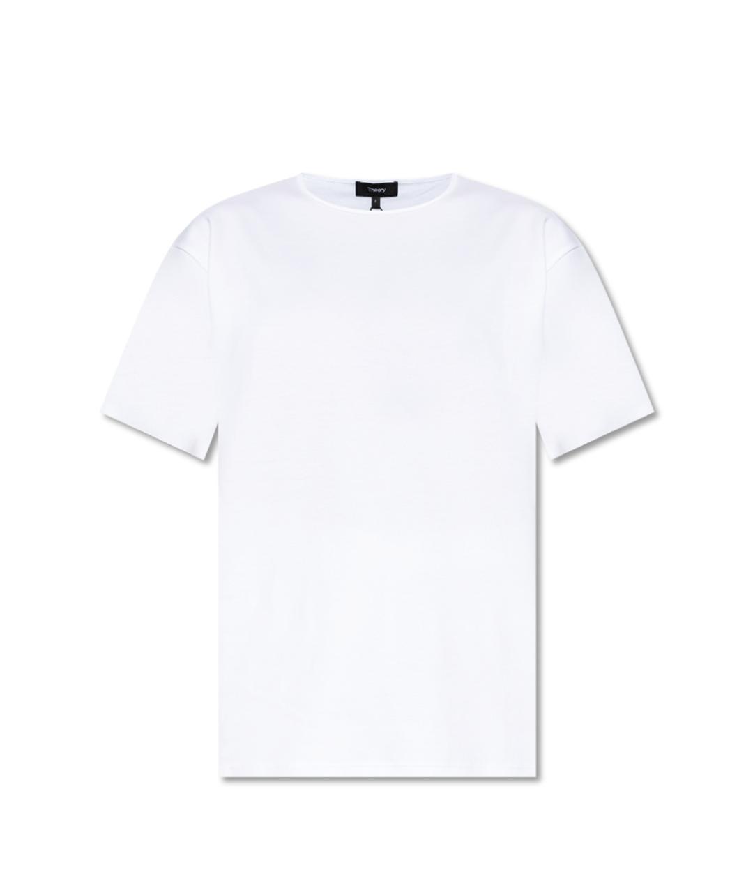 THEORY Белая хлопковая футболка, фото 1