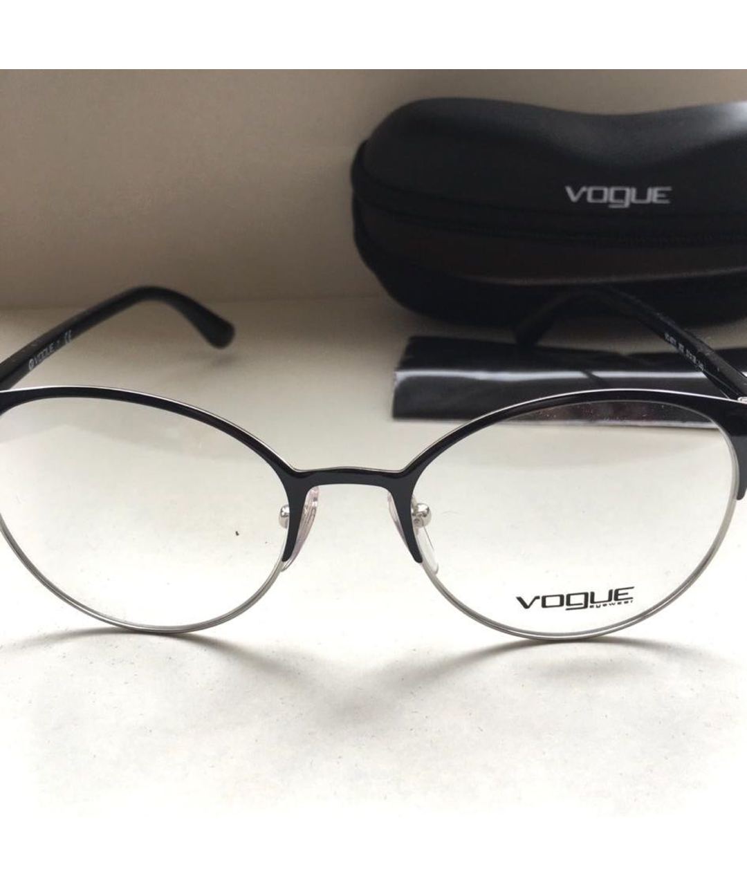 VOGUE EYEWEAR Черные металлические солнцезащитные очки, фото 2