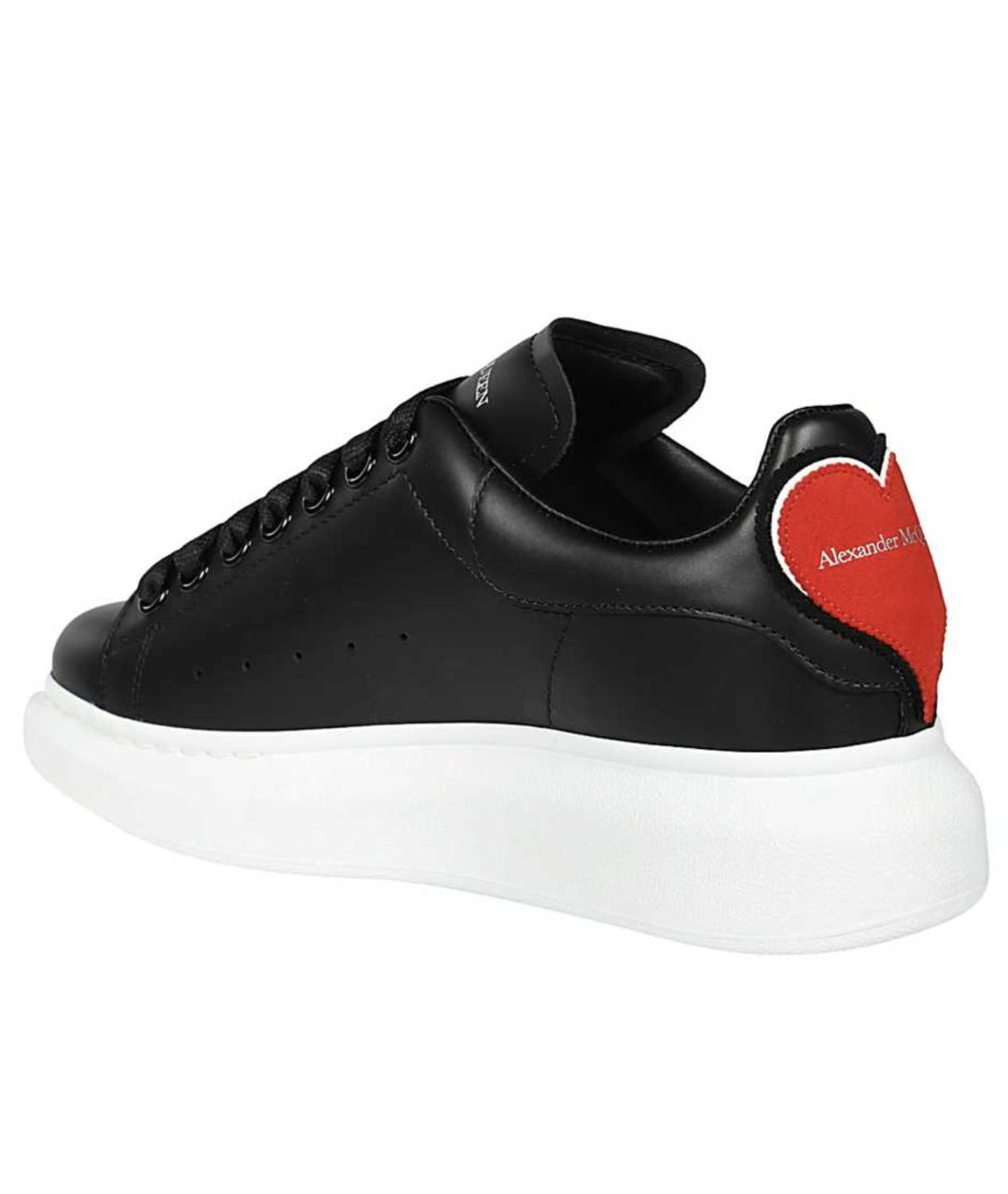 ALEXANDER MCQUEEN Черные кожаные кеды, фото 2