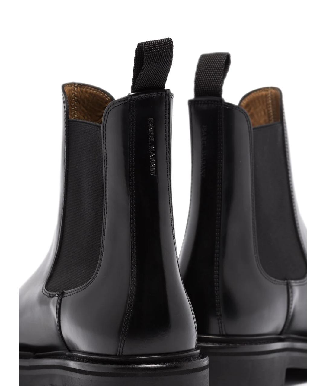 ISABEL MARANT Черные кожаные ботинки, фото 2