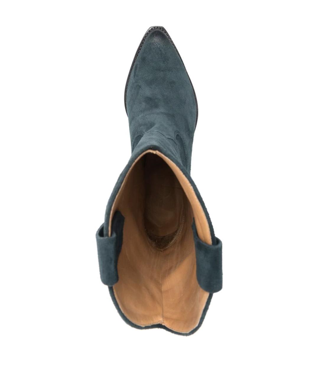 ISABEL MARANT Бирюзовые кожаные ботильоны, фото 3