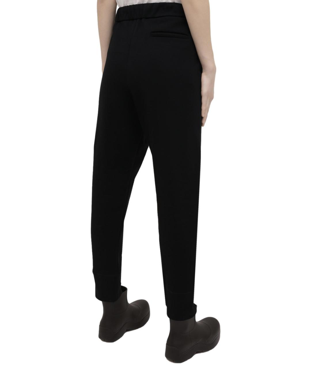 JIL SANDER Черные хлопковые спортивные брюки и шорты, фото 3