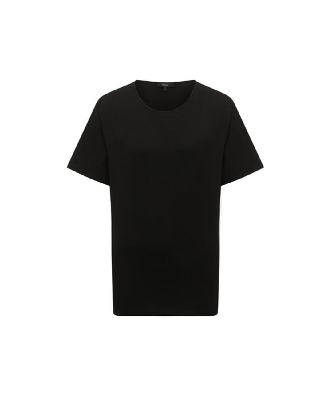 THEORY Черная хлопковая футболка, фото 1