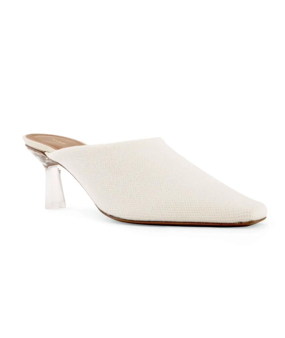 NEOUS Белые кожаные мюли, фото 2
