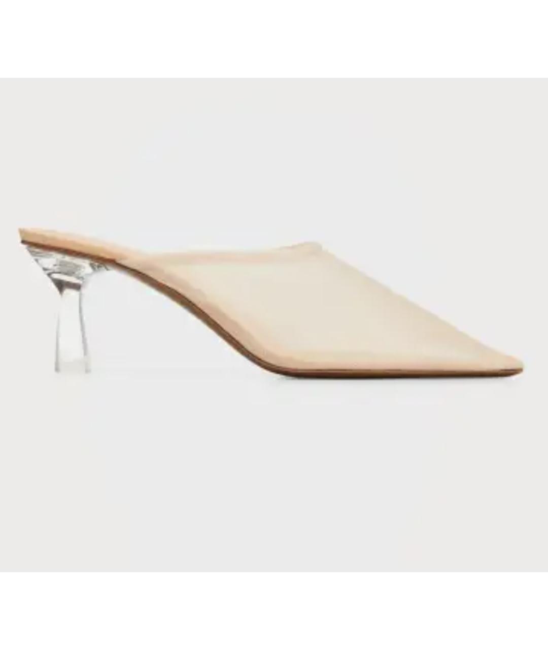 NEOUS Бежевые кожаные мюли, фото 3