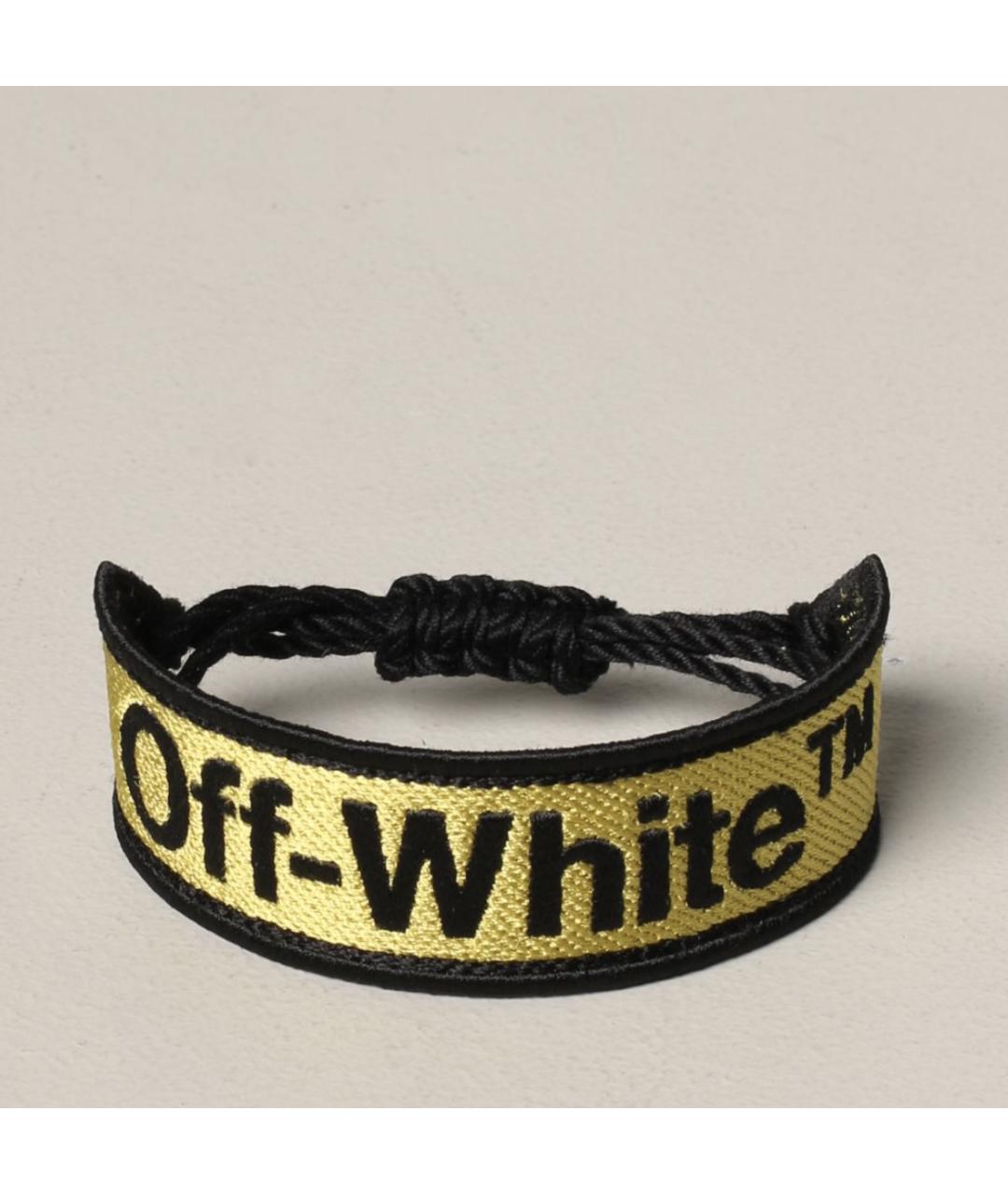 OFF-WHITE Желтый браслет, фото 2