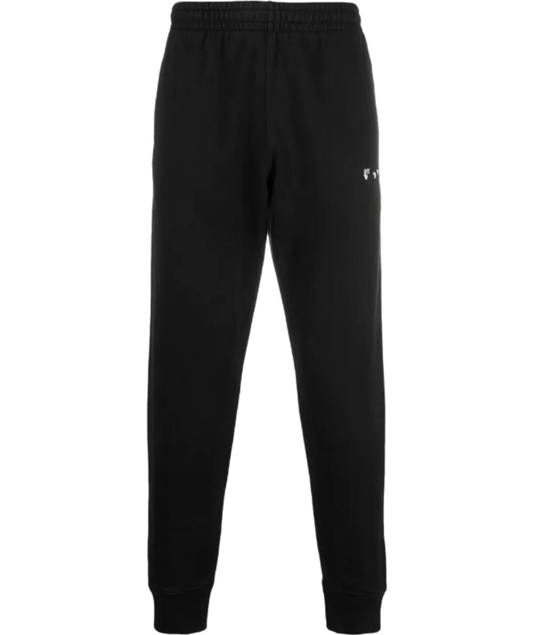 OFF-WHITE Черные хлопковые спортивные брюки и шорты, фото 2