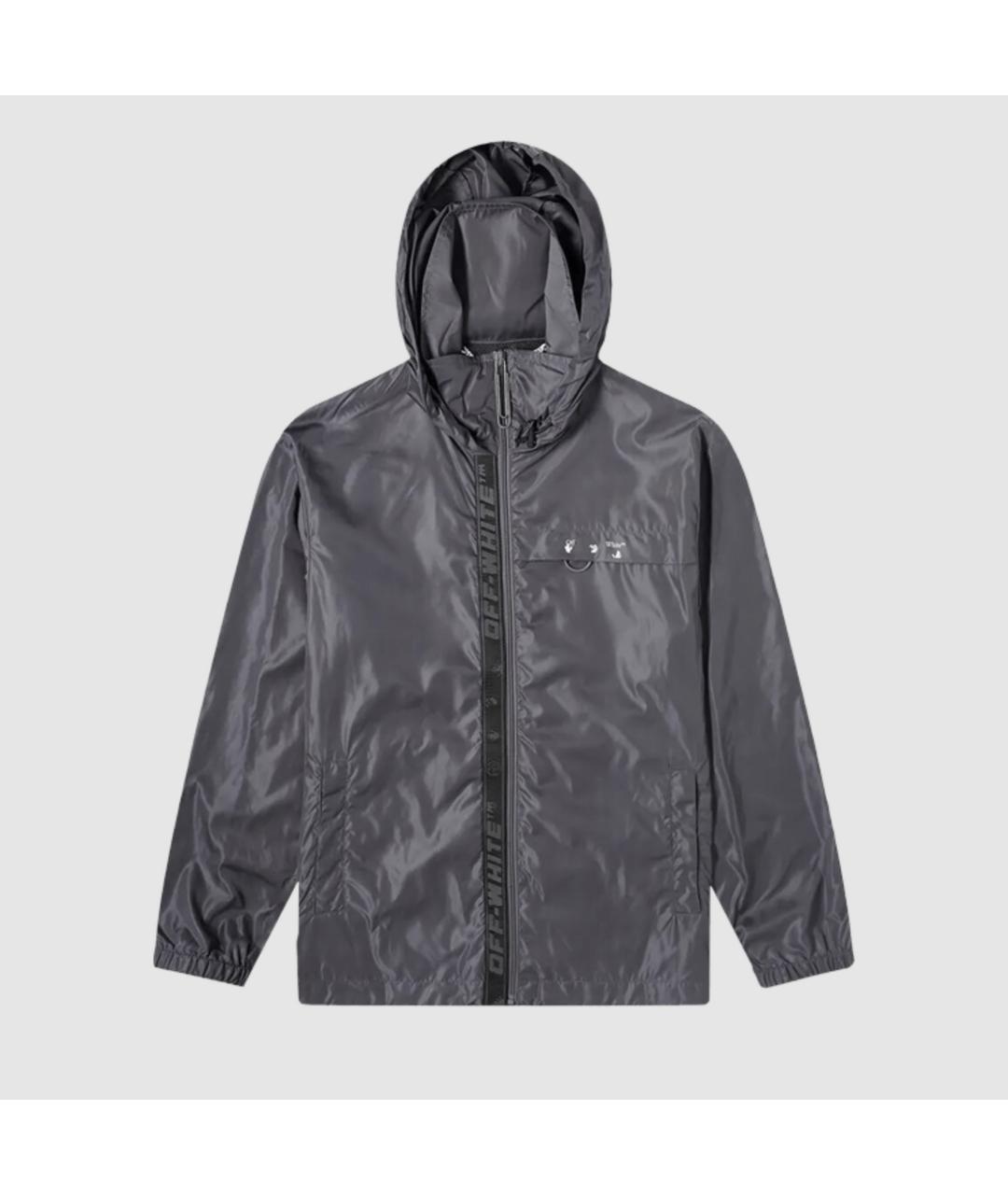 OFF-WHITE Серая полиамидовая куртка, фото 3