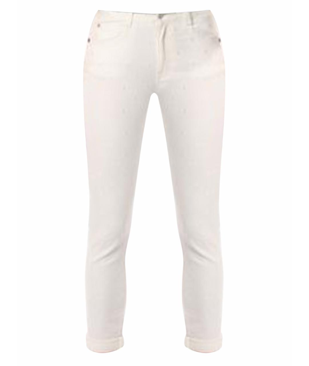 STELLA MCCARTNEY Белые хлопковые джинсы слим, фото 1