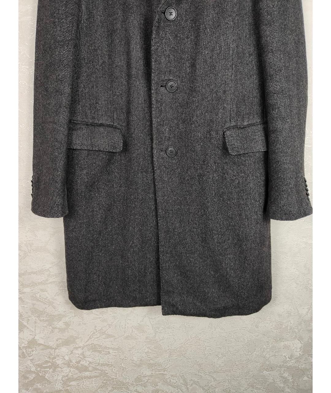 CORNELIANI Антрацитовое шерстяное пальто, фото 3