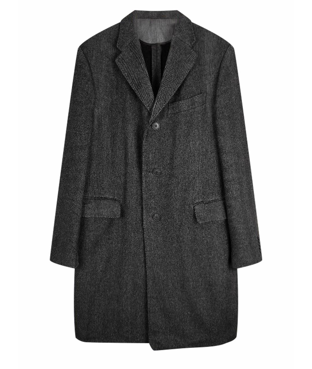 CORNELIANI Антрацитовое шерстяное пальто, фото 1
