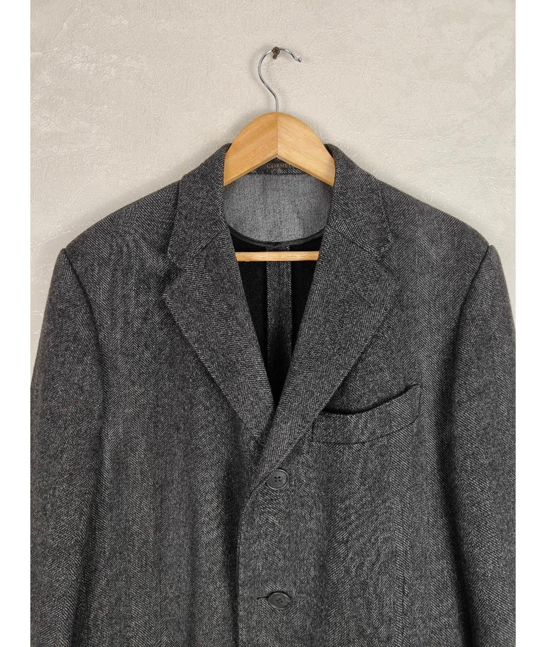CORNELIANI Антрацитовое шерстяное пальто, фото 2