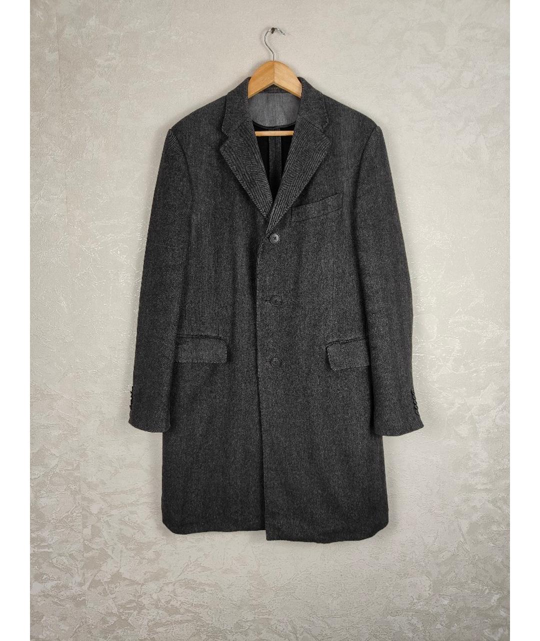 CORNELIANI Антрацитовое шерстяное пальто, фото 10