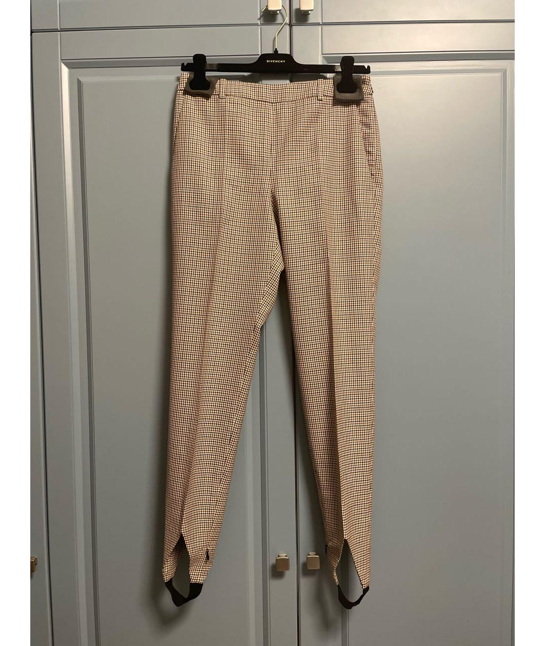 GIVENCHY Бежевые шерстяные брюки узкие, фото 5