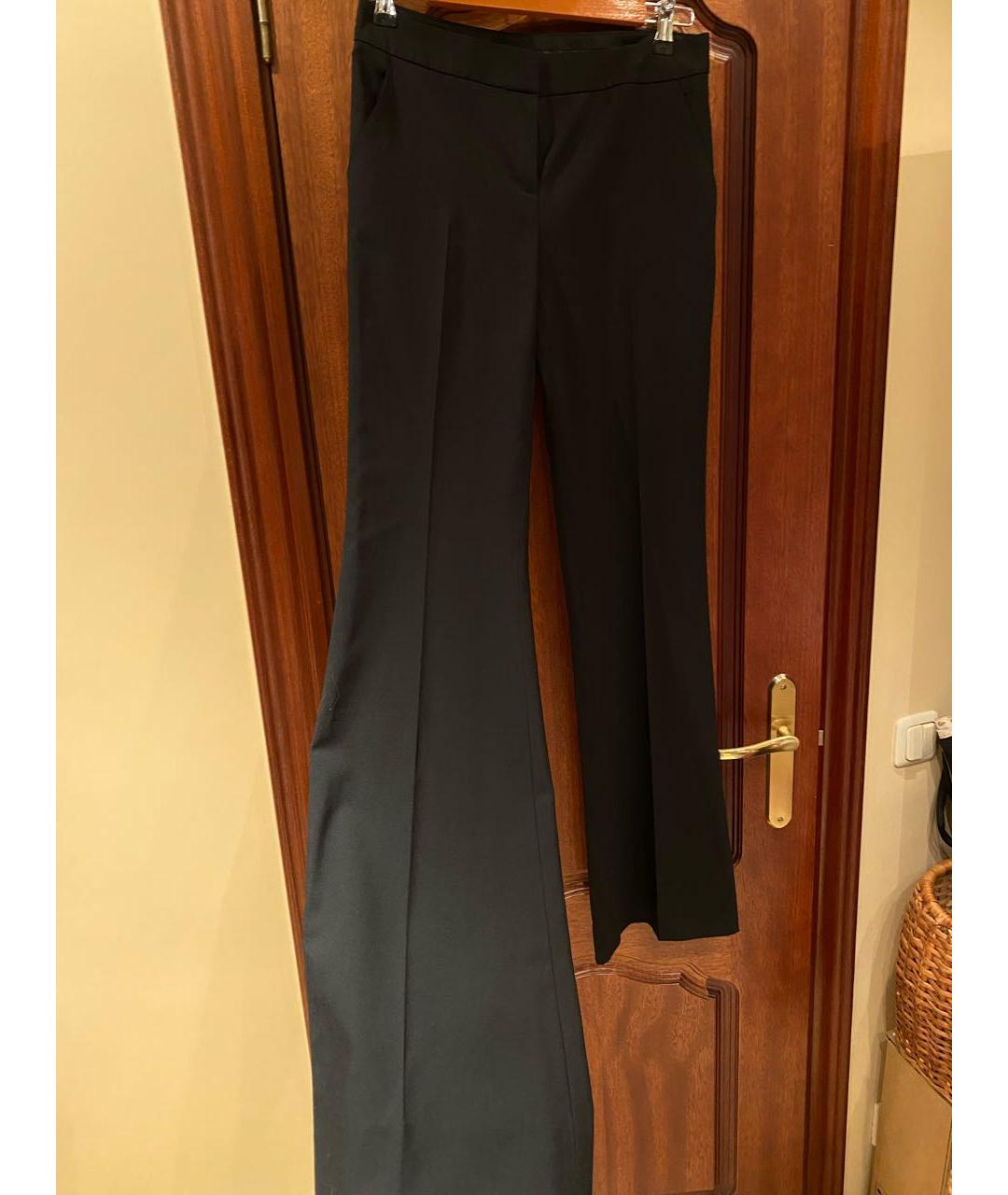 DKNY Черные шерстяные брюки широкие, фото 7