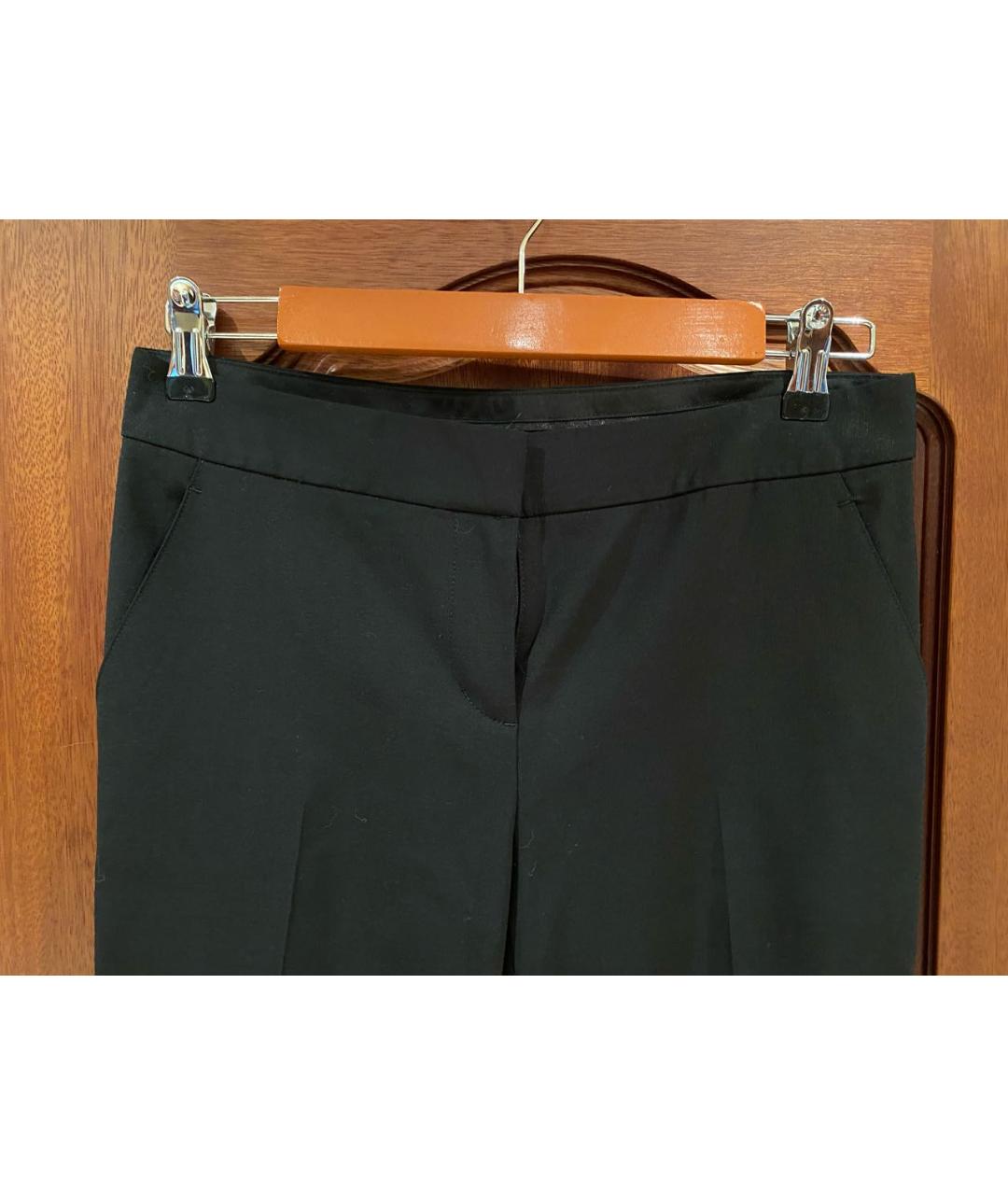 DKNY Черные шерстяные брюки широкие, фото 5