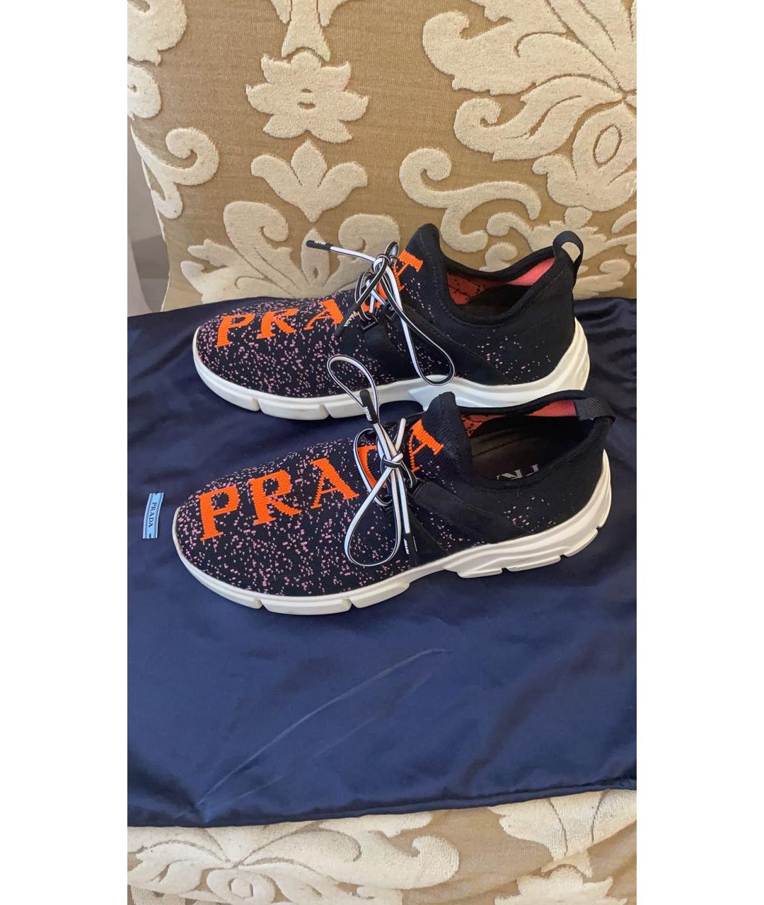 PRADA Черные кеды, фото 4