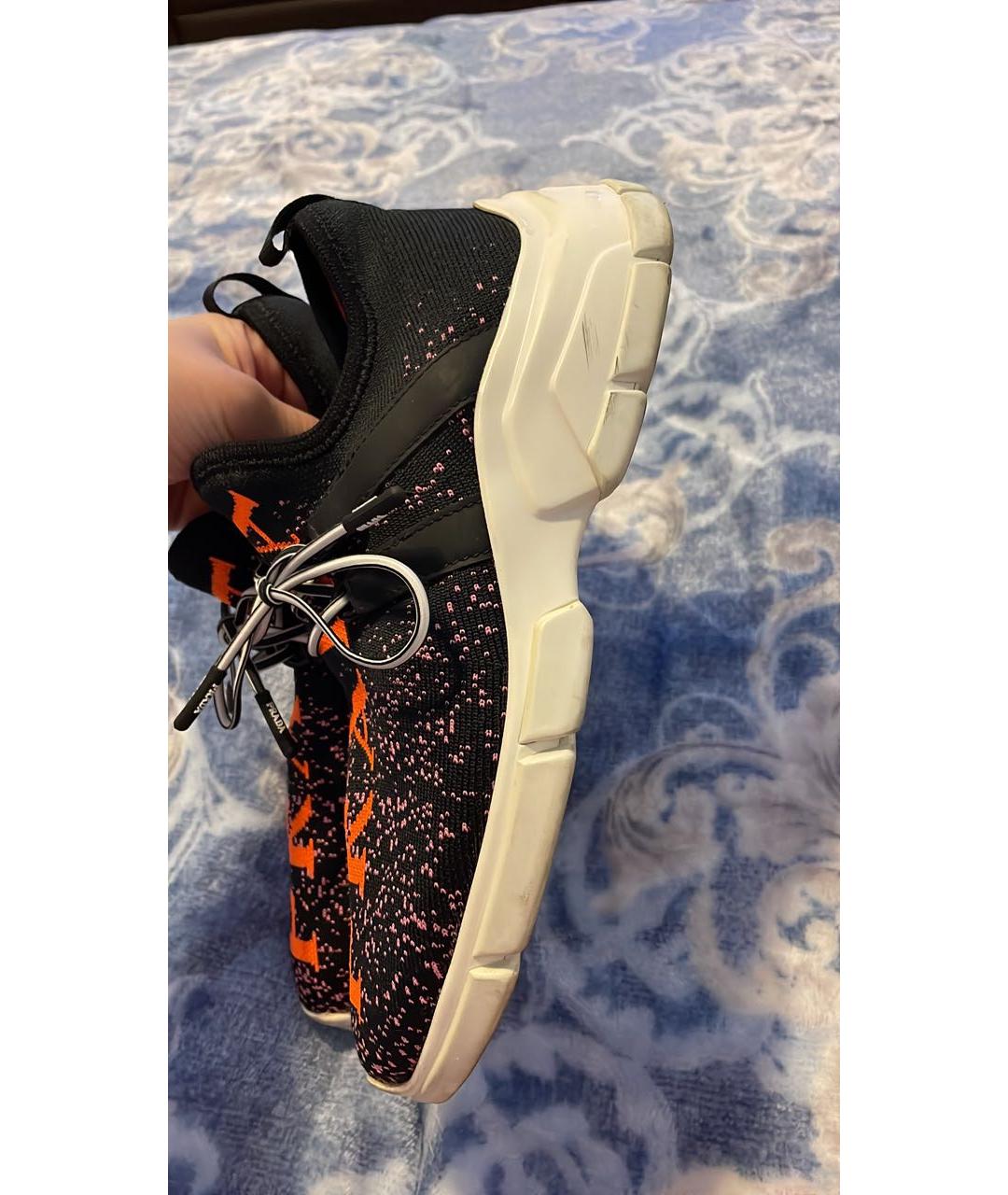 PRADA Черные кеды, фото 3