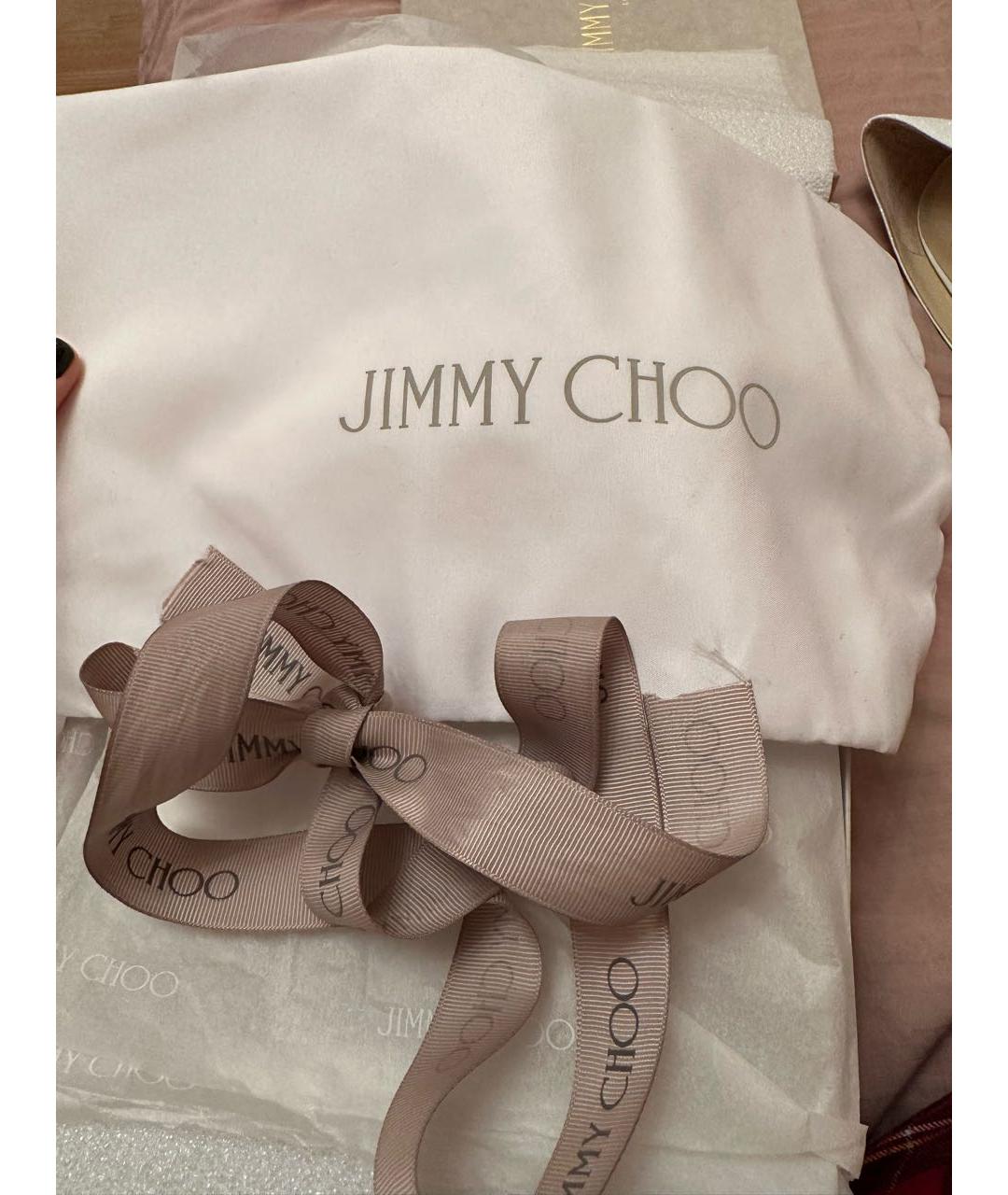 JIMMY CHOO Белые туфли, фото 5